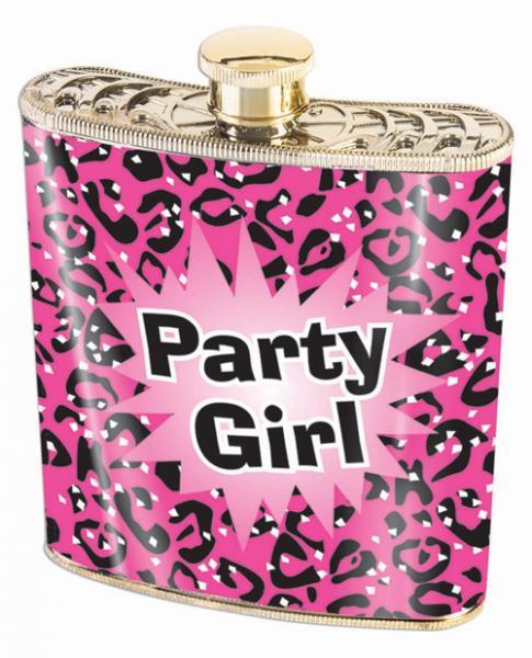 Party Girl Flask Hot Pink