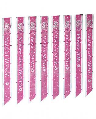 Bride to be bridal party sash set - set of 8