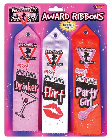 Bachelorette award ribbons (3)
