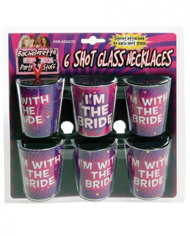 Bachelorette Shot Glass Necklaces Asst 6 Pack