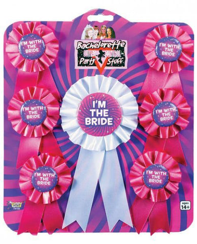 Bachelorette Ribbons Assorted Pack Of 7