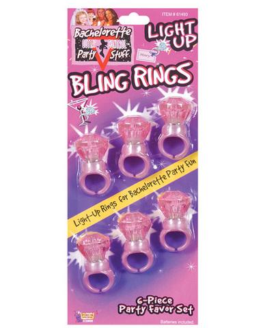 Bachelorette party outta control light up bling rings