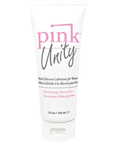 Pink unity silicone-water based hybrid lubricant - 3.3 oz tube