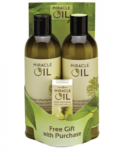 Earthly Body Miracle Oil Shampoo & Conditioner Pack Free Gift