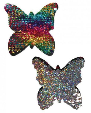 Pastease Color Changing Flip Sequins Butterfly Rainbow O-S
