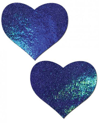 Pastease Blue Spectrum Liquid Heart Pasties O-S