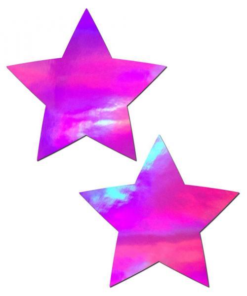 Pastease Holographic Star Pink Pasties O-S