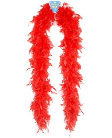 Feather boa 72in - red
