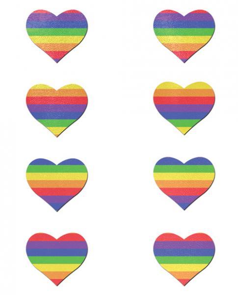 Pastease Mini Rainbow Heart Pack Of 8 O-S