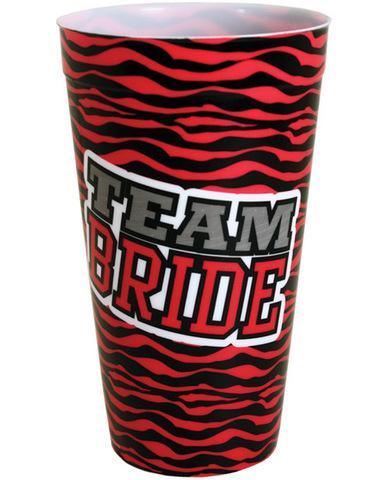 Team bride drinking cup