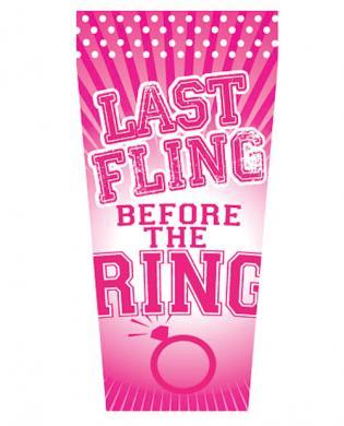 Last fling before the ring drinking cup