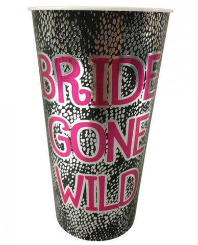 Bride Gone Wild Foil Drinking Cup