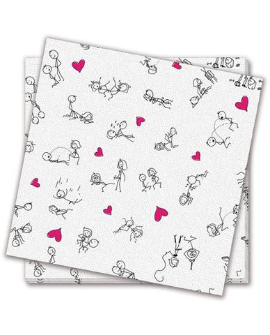 Dirty dishes position napkins - bag of 8