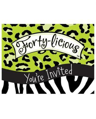 Forty-licious invitation