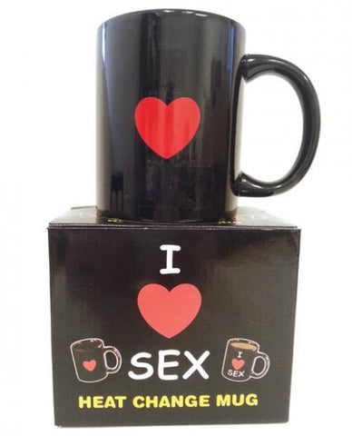 I Love Sex Heat Changing Heart Mug