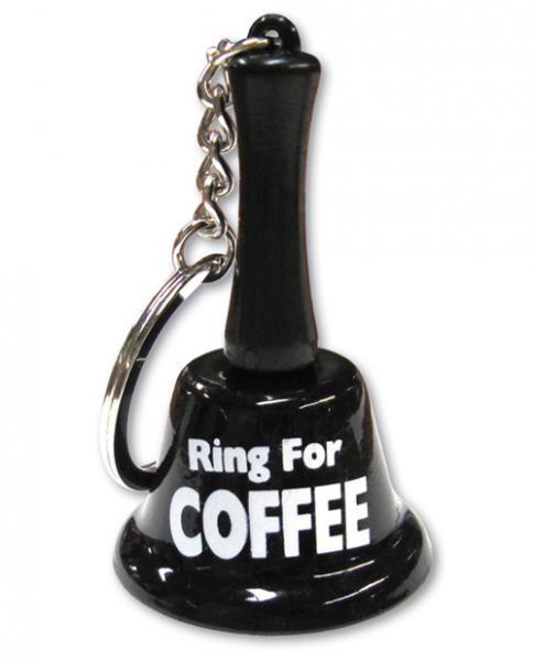 Ring For Coffee Keychain Black Bell