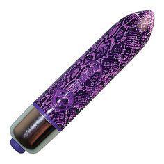 RO-80mm Color Bullet Vibrator Purple Python