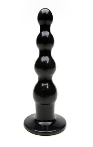 Tantus ripple silicone plug - large black