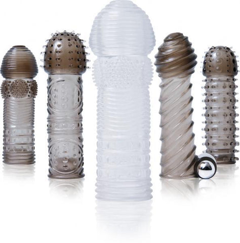 Vibrating Penis Sleeve Kit Smoke-Clear