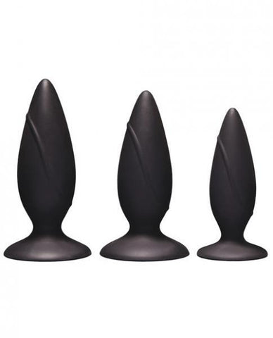 Porn Hub Anal Training Kits 3 Butt Plugs Black