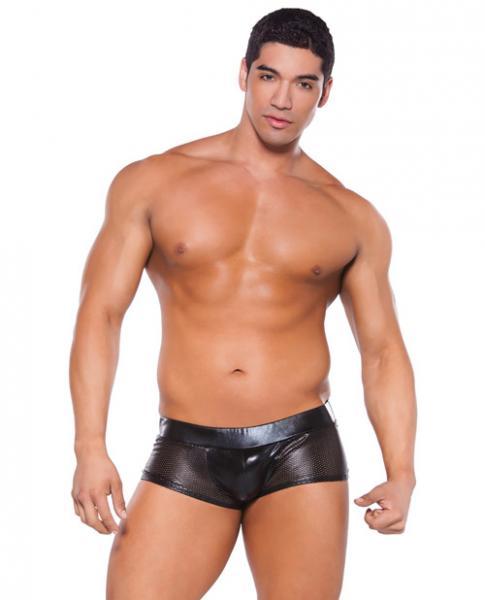 Wet Look Shorts Black O-S