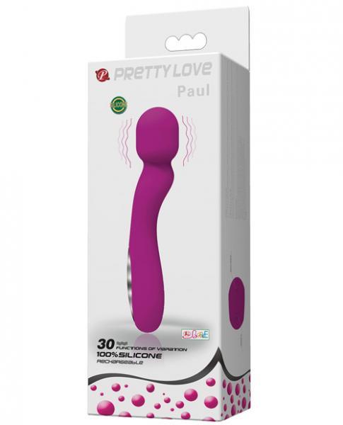 Pretty Love Paul USB Rechargeable Wand Fuchsia