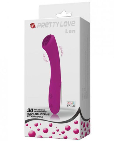 Pretty Love Len Rechargeable Wand 30 Function Purple