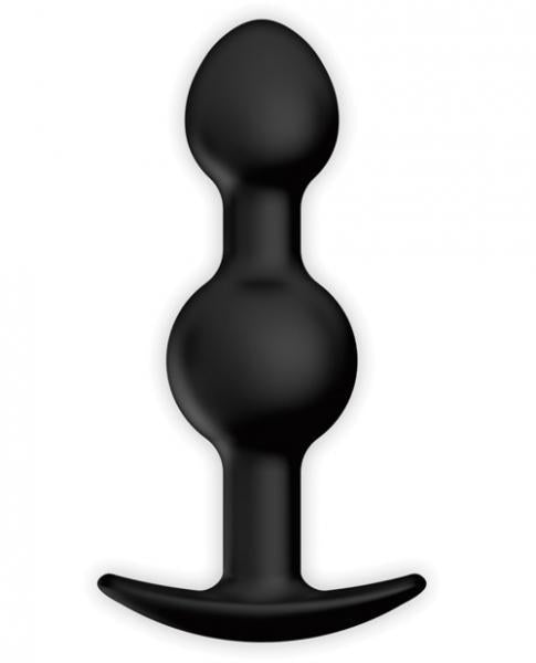 Pretty Love 4.92 inches Silicone Anal Plug with Ball Black