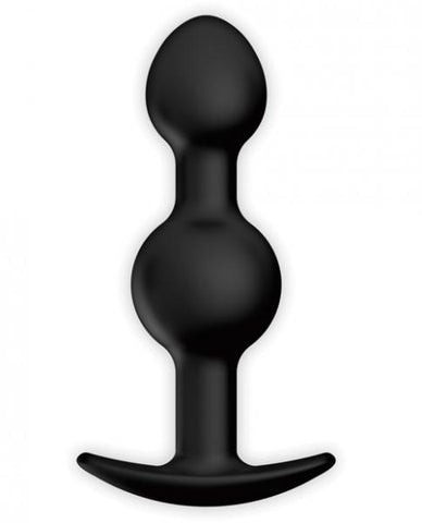 Pretty Love 4.92 inches Silicone Anal Plug with Ball Black
