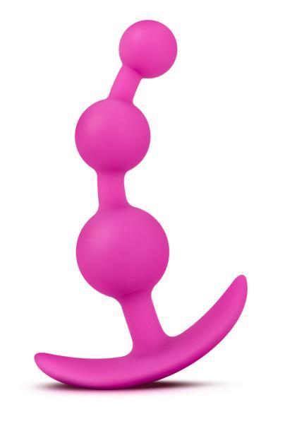 Luxe Be Me 3 Fuchsia Anal Beads