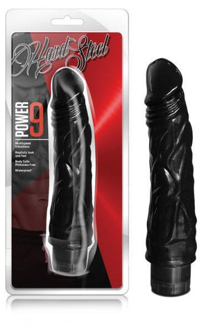 Hard Steel Power 9 Black Vibrator