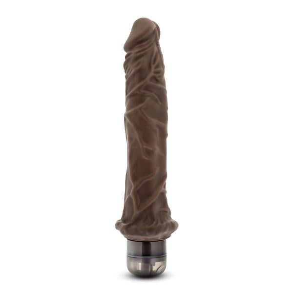 Mr Skin Vibe 8 Vibrating Dildo Chocolate Brown