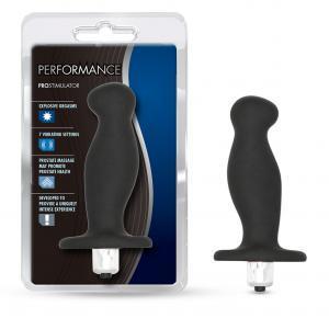 Prostimulator Silicone Vibrating Prostate Massager - Black