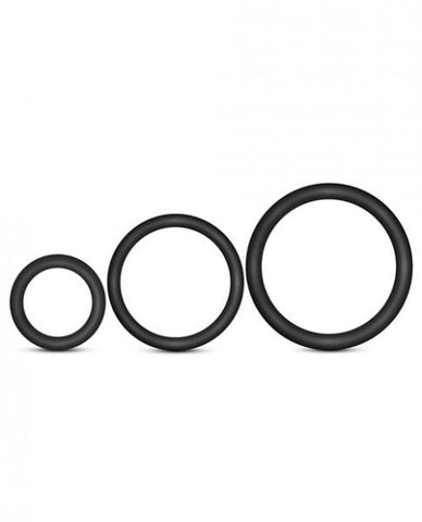 Performance VS4 Pure Premium Silicone Cockring Set Black