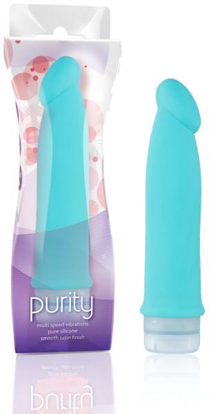 Purity Silicone Vibrator Blue