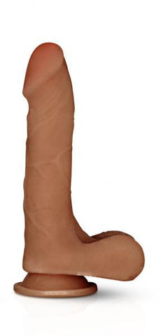 X5 Grinder Latin Realistic Dildo Brown