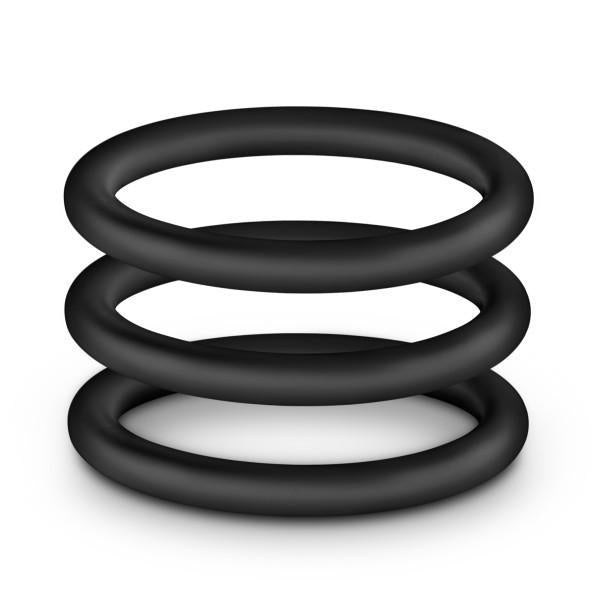 Performance VS3 Pure Premium Silicone Cockrings Large Black