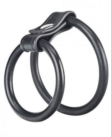 C & B Gear Dual Cock & Ball Ring Black