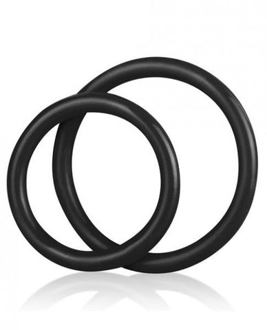 C & B Gear Silicone Cock Ring Set Black