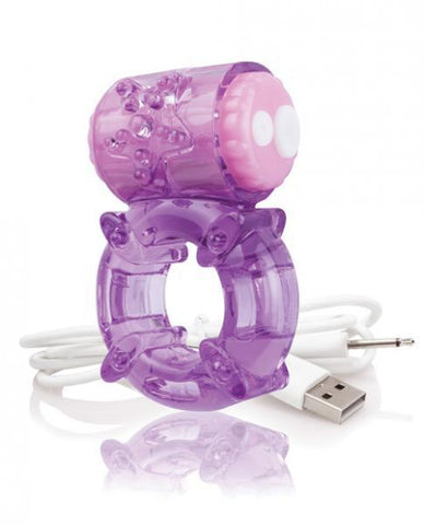 Screaming O Charged Big O Vibrating Ring Purple