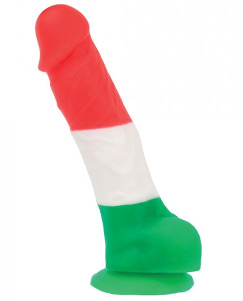 Addiction Leonardo 7 inches Dildo Red, White, Green