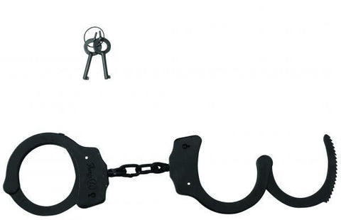 Dual Locking Steel Handcuffs Black