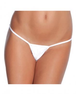 Low rise lycra g-string white xl