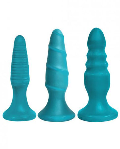 Simply Sweet Anal Fun Trio Totally Teal 3 Butt Plugs