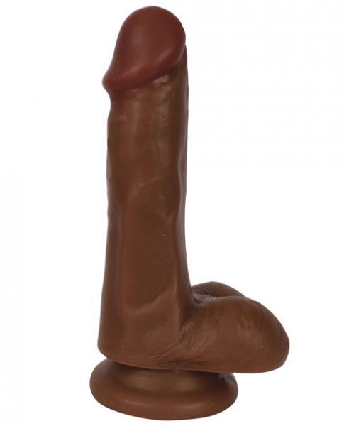 Thinz 6 inches Slim Dong with Balls Chocolate Brown