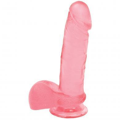 Ballsy Cock With Suction Cup 6in - Pink