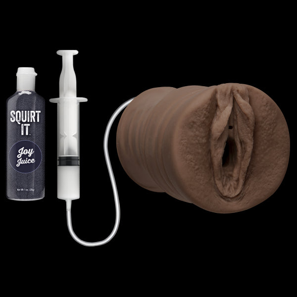 Squirt It Squirting Pussy Chocolate Brown Stroker