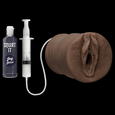 Squirt It Squirting Pussy Chocolate Brown Stroker