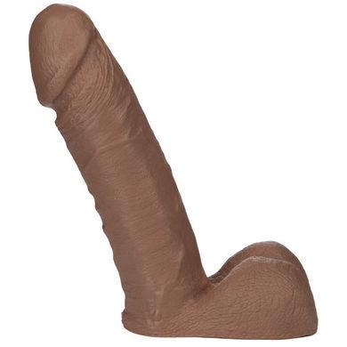 Vac-U-Lock 8 Inch Realistic Dildo Brown