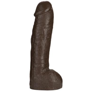 Vac U Lock Hung Realistic Dong 12 Inch - Brown